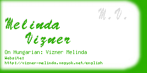 melinda vizner business card